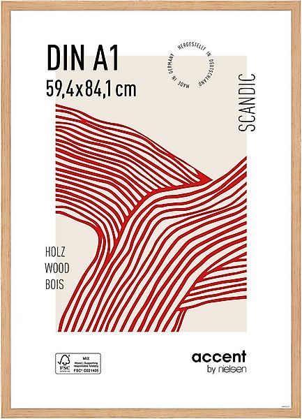 accent by nielsen Bilderrahmen Holz Bilderrahmen Scandic, (1 St) günstig online kaufen