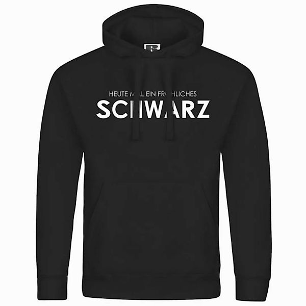 deinshirt Kapuzenpullover Herren Kapuzenpullover Heute mal ein fröhliches S günstig online kaufen