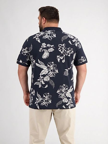 LERROS Poloshirt "Poloshirt mit floralem All-over-Print, grosse Größen" günstig online kaufen
