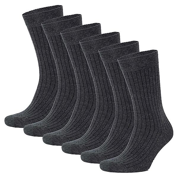 6 Paar Rib Design Socken Aus Bio Baumwolle günstig online kaufen
