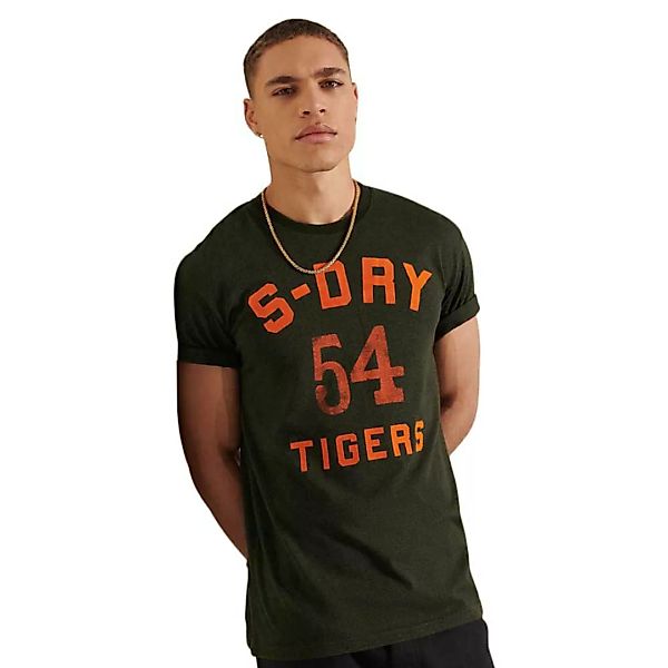 Superdry Military Box Fit Graphic Kurzarm T-shirt S Black Olive Grit günstig online kaufen