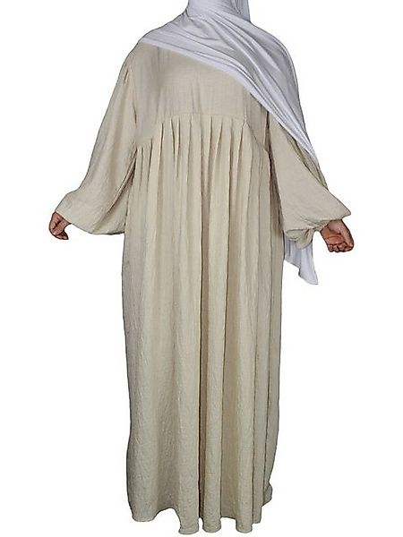 Aymasal Ballonkleid Oversized Ballonärmel Leinenabaya Aurora Abaya Kaftan A günstig online kaufen