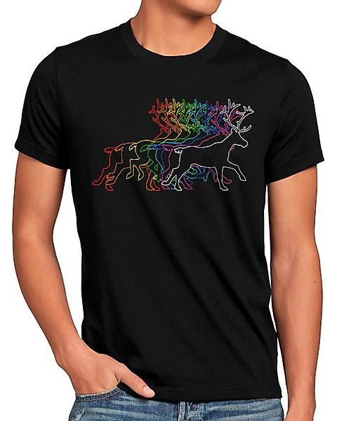 style3 T-Shirt Regenbogen Rentier LGBT schwul lesbisch gay ugly sweater wei günstig online kaufen