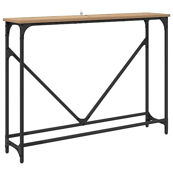 vidaXL Konsolentisch Artisan-Eiche 102 x 22,5 x 75 cm Holzwerkstoff 882221 günstig online kaufen