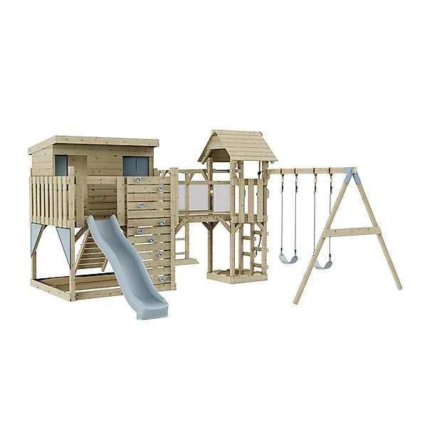 OutdoorToys Spielturm Johanna mit Kinderschaukel Eisblau günstig online kaufen