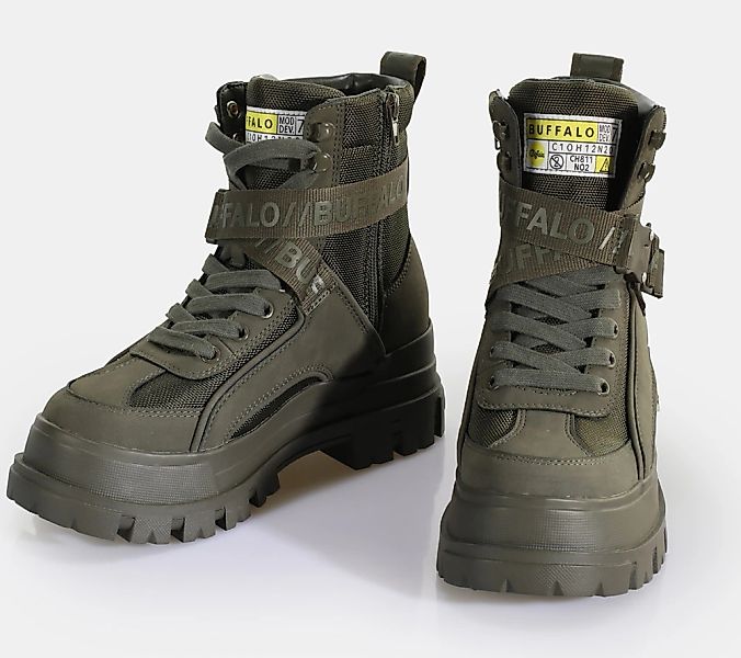 Buffalo Winterboots "Aspha Com1 Vegan" Schnürstiefelette, Plateauboots mit günstig online kaufen