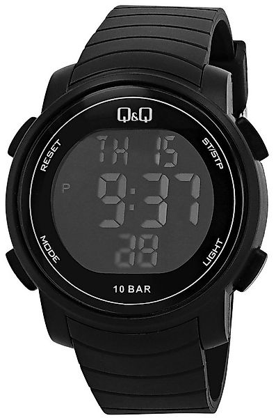 Q&Q Quarzuhr M122J001Y Digital, Kunststoff, Silikonband, schwarz, 10 ATM, D günstig online kaufen