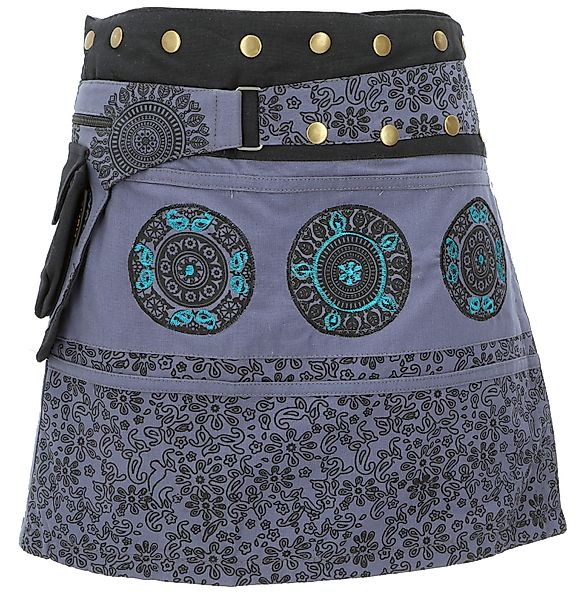 Guru-Shop Minirock Wickelrock, kurzer Rock, Cacheur, günstig online kaufen