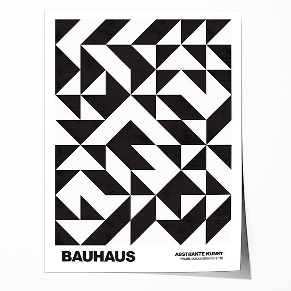 JUSTGOODMOOD Poster Poster Bauhaus Abstrakte Kunst günstig online kaufen