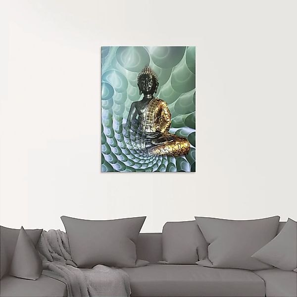 Artland Glasbild "Buddhas Traumwelt CB", Religion, (1 St.), in verschiedene günstig online kaufen