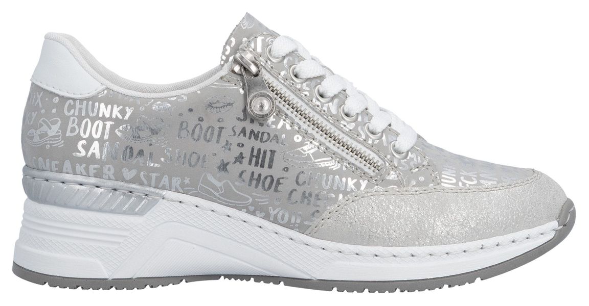 Rieker Sneaker mit Lettern bedruckt, Freizeitschuh, günstig online kaufen