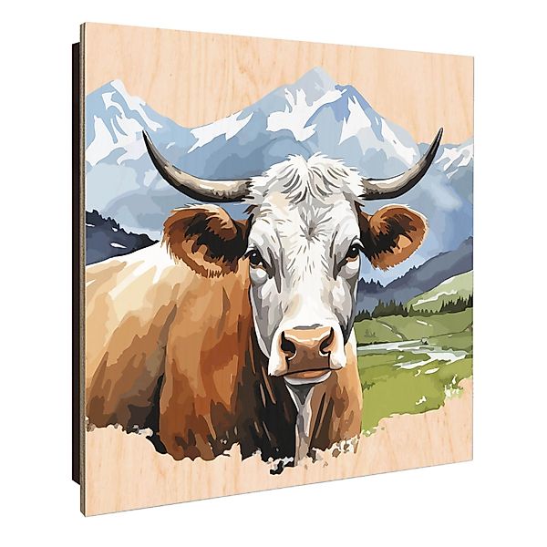 Banjado Großer Schlüsselkasten Holz 30x30cm Schwarz Scharnier Links 50 Hake günstig online kaufen