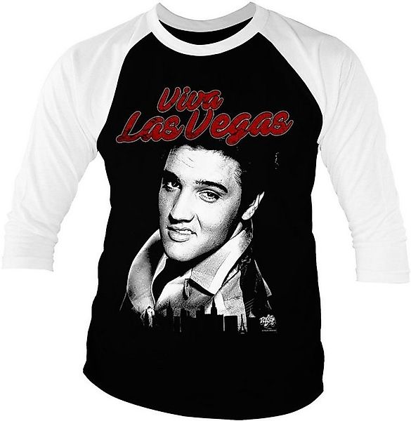 Elvis Presley Signature Product T-Shirt Viva Las Vegas Baseball 3/4 Sleeve günstig online kaufen