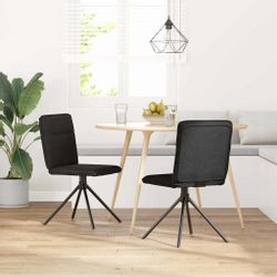 vidaXL Esszimmerstuhl Esszimmerstühle 2 Stk. Schwarz günstig online kaufen