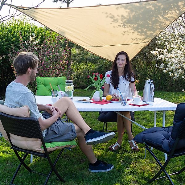 relaxdays Gartentisch klappbar BASTIAN groß, Braun günstig online kaufen