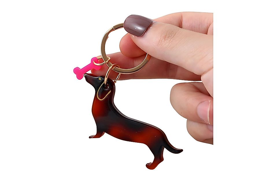 NEXORA Schlüsselanhänger Dackel Anhänger Schlüsselanhänger Dackel, hcohwert günstig online kaufen