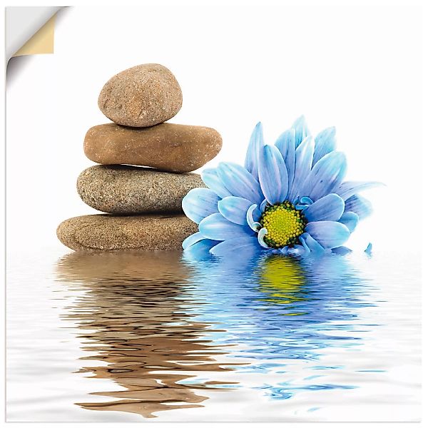 Artland Wandbild »Therapie-Steine mit einzelnen Blumen«, Zen, (1 St.) günstig online kaufen