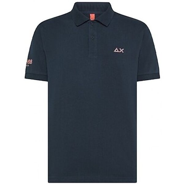 Sun68  T-Shirts & Poloshirts Sun68 Beach Poloshirt aus Jersey Blau günstig online kaufen