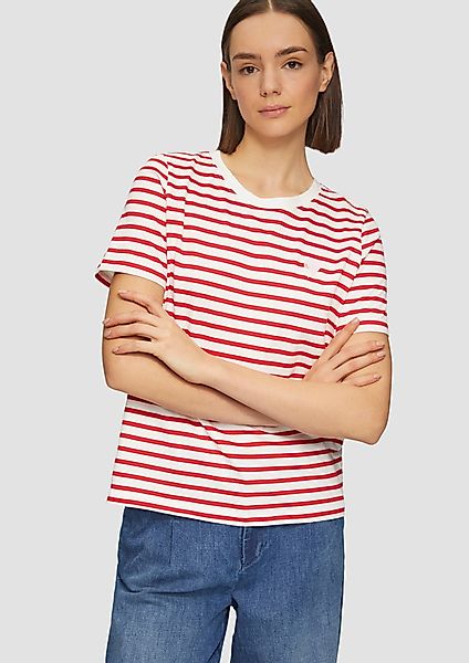 s.Oliver Kurzarmshirt Gestreiftes T-Shirt im Relaxed günstig online kaufen