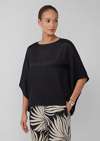 s.Oliver Poncho Bluse Fließende Poncho-Bluse aus Satin günstig online kaufen