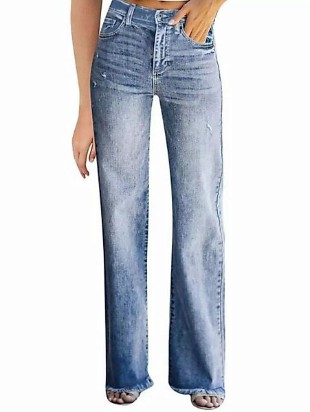 ZWY Gerade Jeans Modische Slim-Fit-Jeanshose für Damen (Jeans, Sommermode, günstig online kaufen