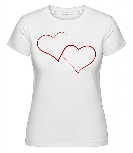 Zwei Herzen · Shirtinator Frauen T-Shirt günstig online kaufen