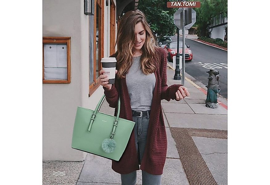 TAN.TOMI Shopper Damen Shopper Klassisch Elegante Handtasche Henkeltasche S günstig online kaufen