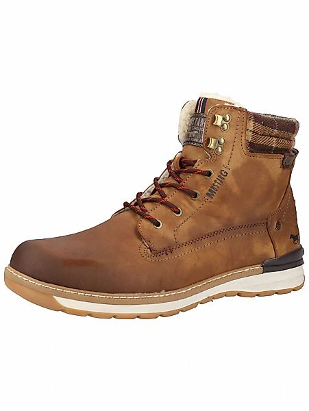 Mustang Shoes Schnürstiefelette "Mustang Shoes Stiefelette Lederimitat" günstig online kaufen