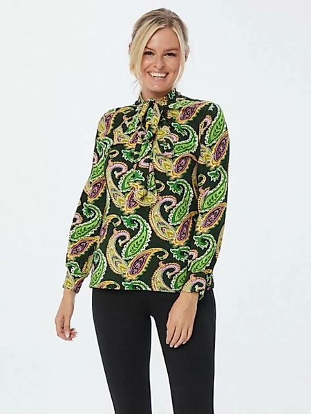 Sarah Kern Blusenshirt mit abstraktem Muster und Schluppe günstig online kaufen