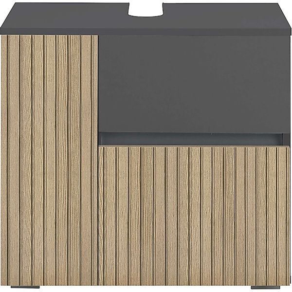 Home affaire Waschbeckenunterschrank Wisla Siphonausschnitt, Push-to-open-F günstig online kaufen