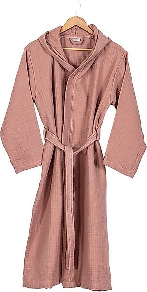 Egeria Morgenmantel Balance mit Kapuze, Baumwolle, Kapuze, Gürtel, Musselin günstig online kaufen