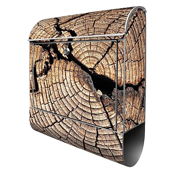 Banjado Design Briefkasten Silber Pulverbeschichtet 39x47x14cm 2 Schlüssel günstig online kaufen