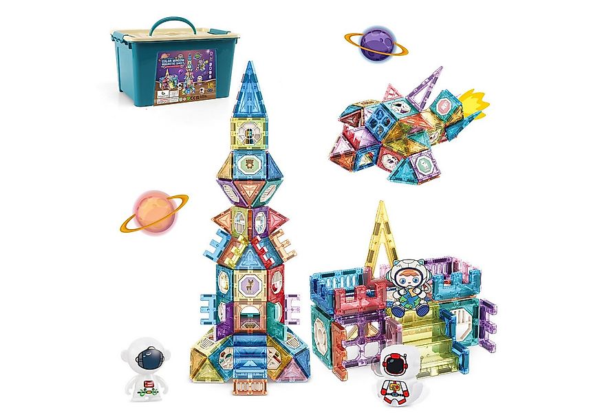 Esun Magnetische Bausteine, 138 Teile Starker Magnet Spielzeug Kinder Magne günstig online kaufen
