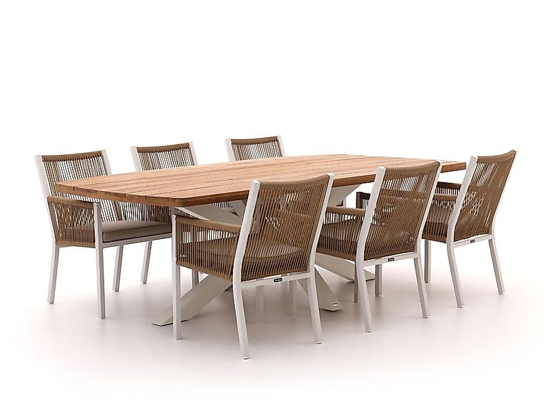 Manifesto Rivola/Induno Dänisch oval 240 cm Gartenmöbel-Set 7-teilig günstig online kaufen