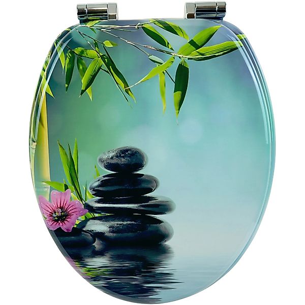 Sanfino WC Sitz Asia,l Toilettendeckel mit Absenkautomatik aus Holz günstig online kaufen