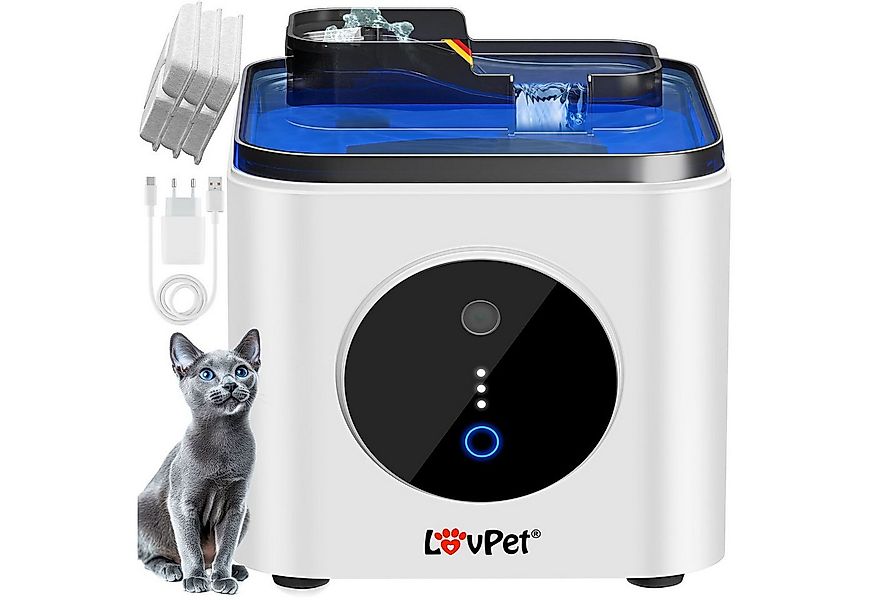 Lovpet Trinkbrunnen für Katzen & Haustiere Wasserspender mit Bewegungssenso günstig online kaufen