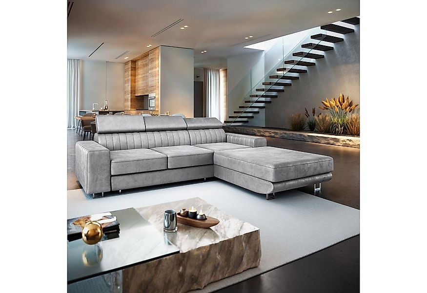Masseno Ecksofa NOTO mit Schlaffunktion L-Form, Sofa mit Bettkasten günstig online kaufen