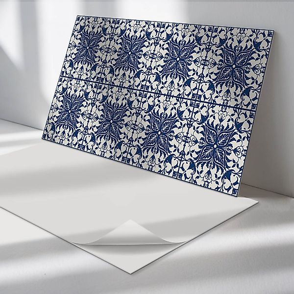 Tulup Spritzschutz Küchenrückwand Blumenmuster mit Blättern günstig online kaufen
