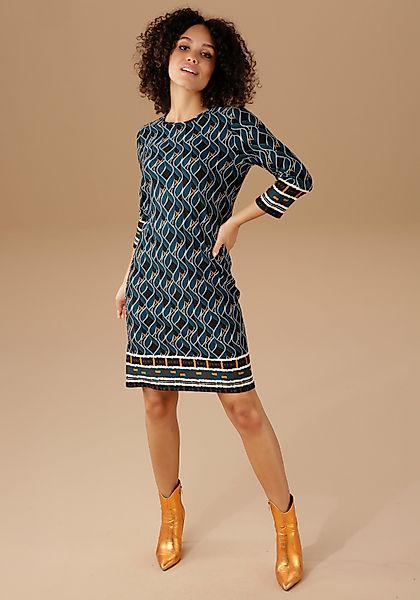 Aniston SELECTED Jerseykleid, im Retro-Dessin günstig online kaufen
