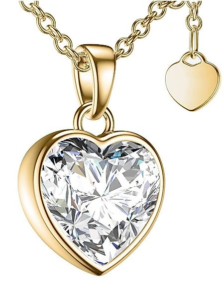 Amoonic Herzkette Halskette Damen Silber 925 günstig online kaufen