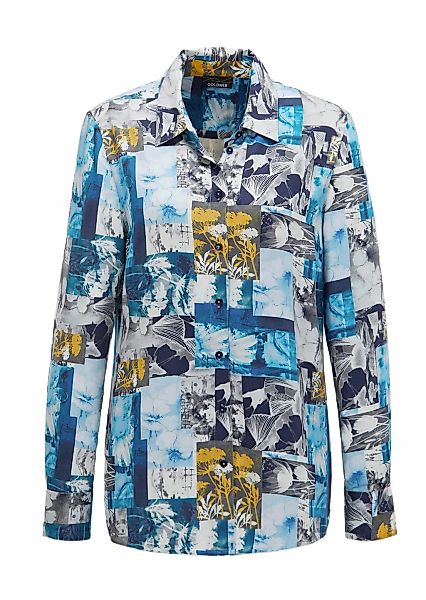 GOLDNER Hemdbluse "Kurzgröße Hemdbluse mit Druck" günstig online kaufen