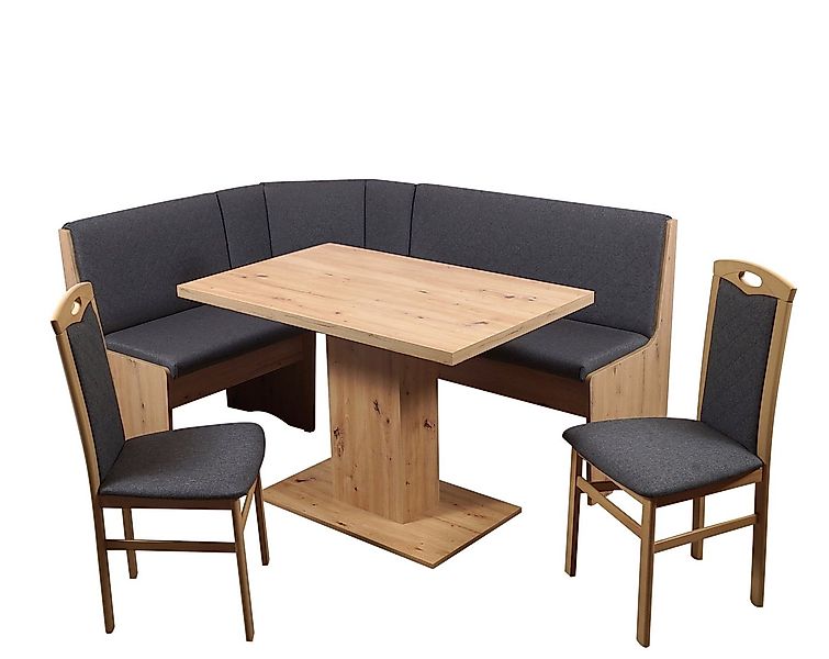 Stolebaenk Eckbankgruppe Bremen OLNIPI, (Eckbank Set, 1xEckbank, 1xTisch, 2 günstig online kaufen