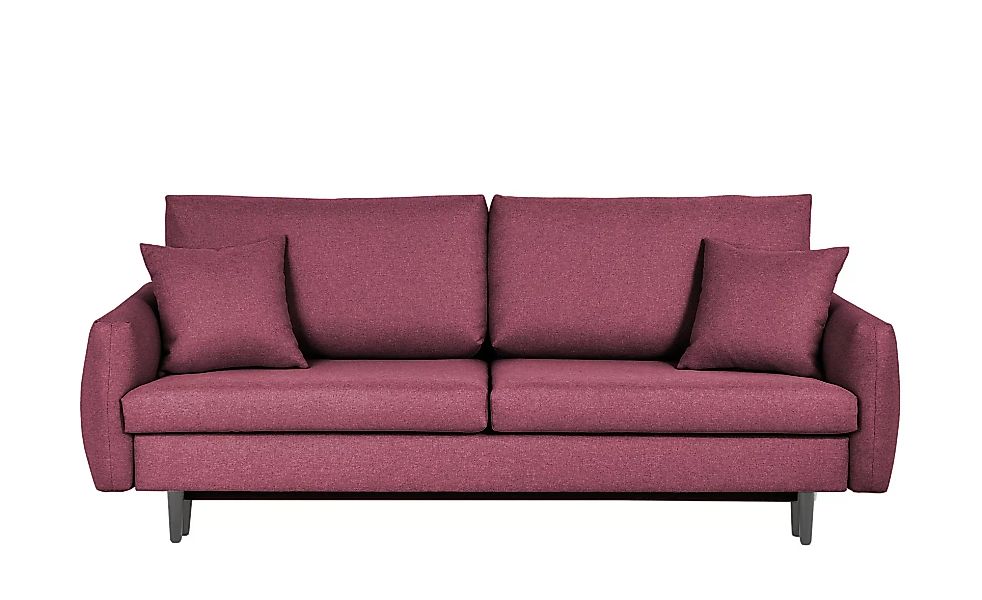 Schlafsofa - rot - 232 cm - 102 cm - 91 cm - Polstermöbel > Sofas > 3-Sitze günstig online kaufen