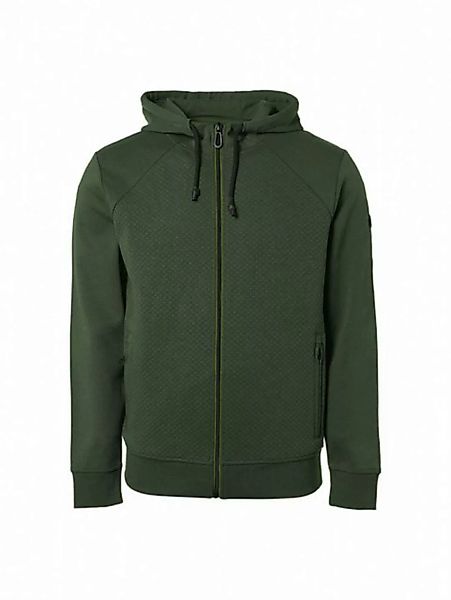 NO EXCESS Langarmshirt Sweater Hooded Full Zipper Double Layer Jacquard Str günstig online kaufen