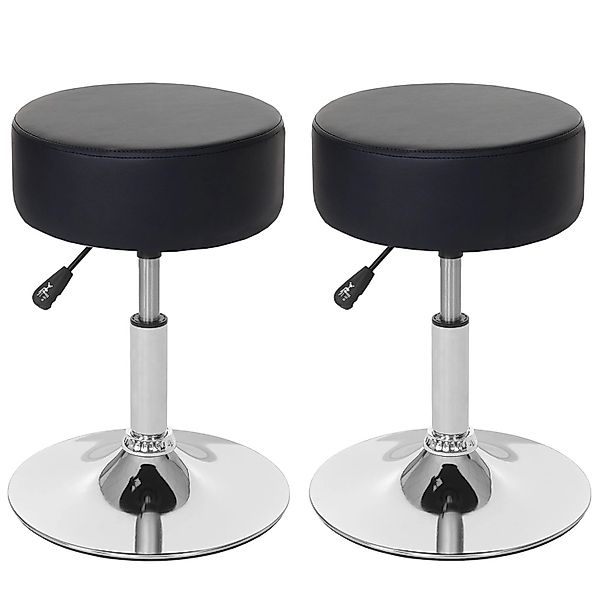 PROREGAL 2er-Set Hocker Höhenverstellbar Und Drehbar Sitzhöhe 43-55cm Durch günstig online kaufen