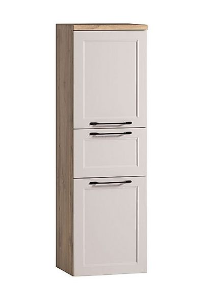 HELD MÖBEL Midischrank in Wotaneiche, Kaschmir, MDF - 40x130x35cm (BxHxT) günstig online kaufen