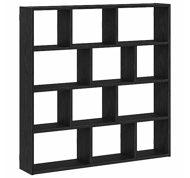 vidaXL Regal Würfelregal 12 Fächer Schwarz Holzwerkstoff, 1-tlg. günstig online kaufen