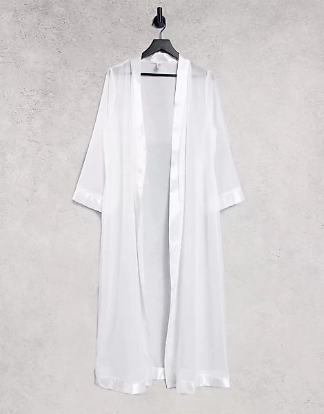 Bluebella – Marcella – Maxi-Kimono in Weiß günstig online kaufen