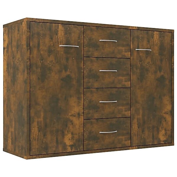 vidaXL Sideboard Räuchereiche 88x30x65 cm Holzwerkstoff 815369 günstig online kaufen