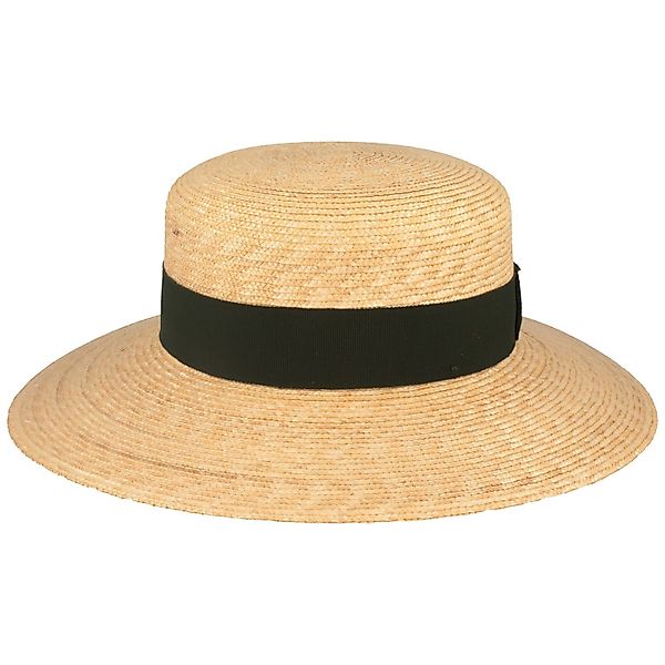 Breiter Trachtenhut Bortenstroh Matelot mit Ripsband-Garnitur günstig online kaufen